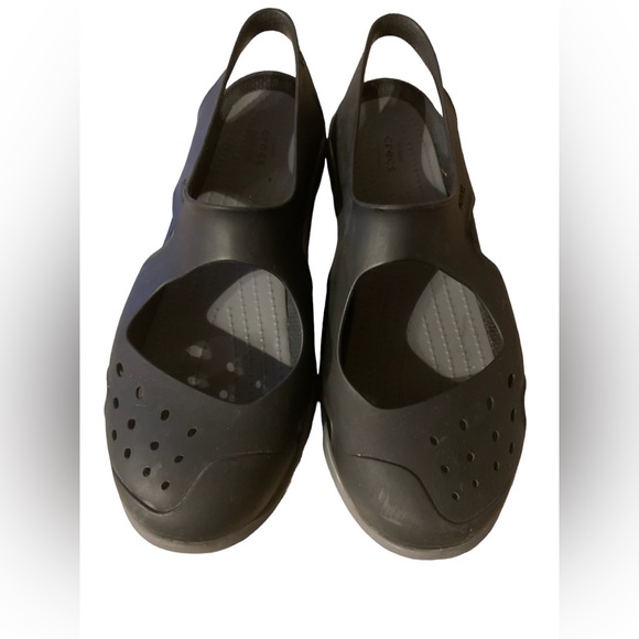 CROCS Sandals The Swiftwater Wave Slip On Water Shoe Black Size 6 - Picture 4 of 6